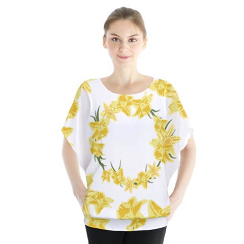 Daffodils Illustration  Blouse by vanessagf