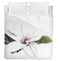 White Magnolia pencil drawing art Duvet Cover Double Side (Queen Size) View1