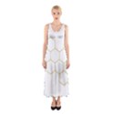 Honeycomb pattern graphic design Sleeveless Maxi Dress View1