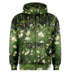 Wild Daisy Summer Flowers Men s Zipper Hoodie by picsaspassion