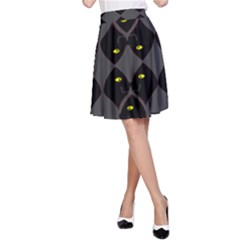 Holistic Wine A-line Skirt by MRTACPANS