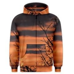 Tree Branches And Sunset Men s Zipper Hoodie by picsaspassion