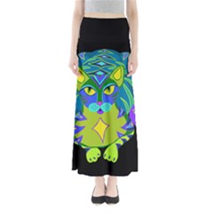 Peacock Tabby  Maxi Skirts by jbyrdyoga