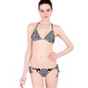 Black And White Ornamental Flower Bikini Set View3