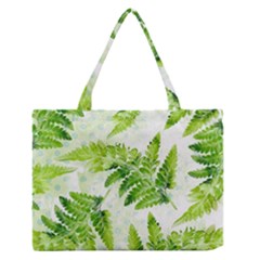 Fern Leaves Medium Zipper Tote Bag by DanaeStudio