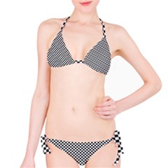 Sports Racing Chess Squares Black White Bikini Set by EDDArt