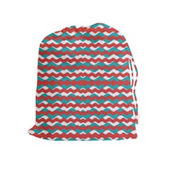 Geometric Waves Drawstring Pouches (extra Large) by dflcprints