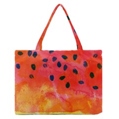 Abstract Watermelon Medium Zipper Tote Bag by DanaeStudio