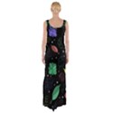 Colorful floral design Maxi Thigh Split Dress View2