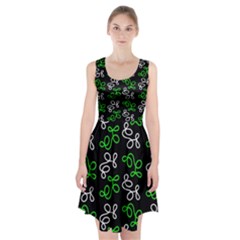 Elegance - Green Racerback Midi Dress by Valentinaart