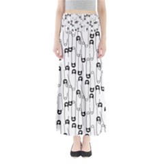 Safety Pin Pattern Maxi Skirts by kostolom3000shop