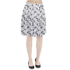 Safety Pin Pattern Pleated Skirt by kostolom3000shop