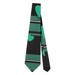 Green Love Neckties (two Side)  by Valentinaart