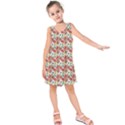 Gorgeous Red Flower Pattern  Kids  Sleeveless Dress View1