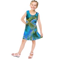 Mystical Spring, Abstract Crystal Renewal Kids  Tunic Dress by DianeClancy