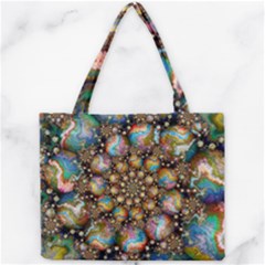 Marbled Spheres Spiral Mini Tote Bag by WolfepawFractals