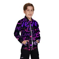 Love Pattern 2 Wind Breaker (kids) by Valentinaart