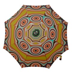 Oval Circle Patterns Hook Handle Umbrellas (medium) by digitaldivadesigns