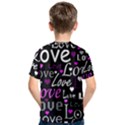 Valentine s day pattern - purple Kids  Cotton Tee View2