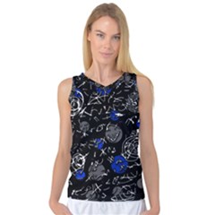 Blue Mind Women s Basketball Tank Top by Valentinaart