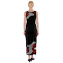 Red creativity Fitted Maxi Dress View2