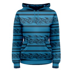 Blue Barbwire Women s Pullover Hoodie by Valentinaart