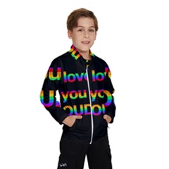 I Love You Proudly Wind Breaker (kids) by Valentinaart