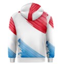 Tricolor banner watercolor painting, red blue white Men s Zipper Hoodie View2