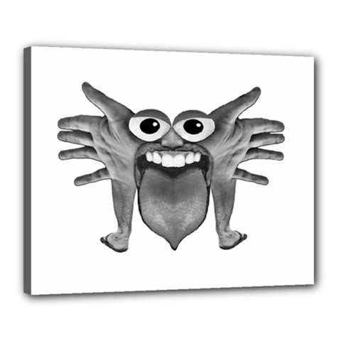 Body Part Monster Illustration Canvas 20  X 16  by dflcprints