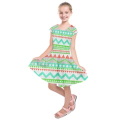 Cute Bohemian Kids  Short Sleeve Dress by Brittlevirginclothing