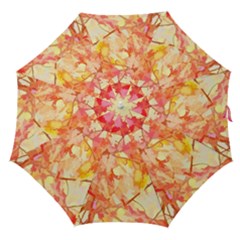 Monotype Art Pattern Leaves Colored Autumn Straight Umbrellas by Amaryn4rt