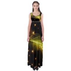 Particles Vibration Line Wave Empire Waist Maxi Dress by Amaryn4rt