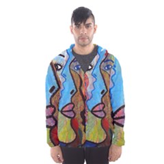 Graffiti Wall Color Artistic Hooded Wind Breaker (men) by Amaryn4rt