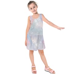 Pastel Colored Crystal Kids  Sleeveless Dress by Brittlevirginclothing