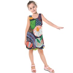 Japanese Inspired  Kids  Sleeveless Dress by Brittlevirginclothing