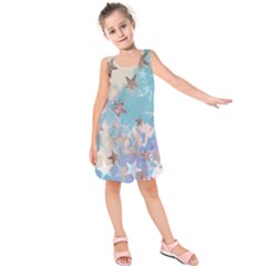 Pastel Stars Kids  Sleeveless Dress by Brittlevirginclothing