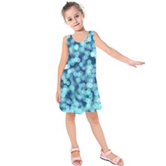 Blue Light  Kids  Sleeveless Dress by Brittlevirginclothing