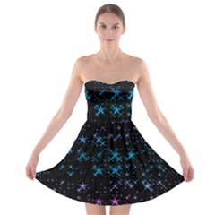 Stars Pattern Seamless Design Strapless Bra Top Dress by Amaryn4rt