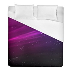 Purple Wallpaper Duvet Cover (full/ Double Size) by Amaryn4rt