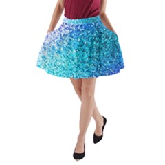 Rainbow Sparkles A-line Pocket Skirt by Brittlevirginclothing