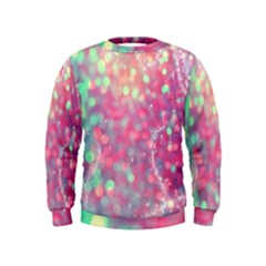 Colorful Sparkles Kids  Sweatshirt by Brittlevirginclothing