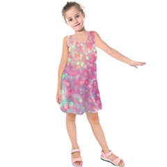 Colorful Sparkles Kids  Sleeveless Dress by Brittlevirginclothing