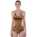 Circuit Board Cut-Out One Piece Swimsuit View1