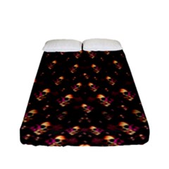 Skulls In The Dark Night Fitted Sheet (full/ Double Size) by pepitasart