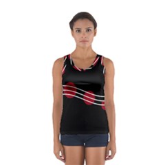 Elegant Abstraction Women s Sport Tank Top  by Valentinaart