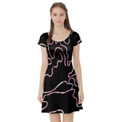 Abstract Glare Visual Art Short Sleeve Skater Dress by Nexatart