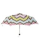 Chevrons Stripes Colors Background Folding Umbrellas View3