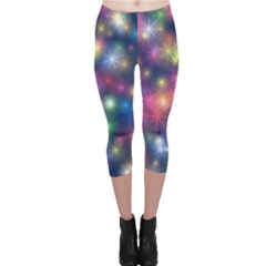 Abstract Background Graphic Design Capri Leggings  by Nexatart