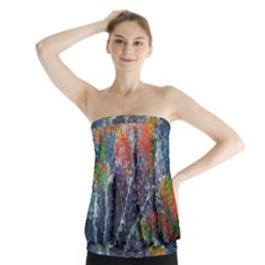 Abstract Digital Art Strapless Top by Nexatart