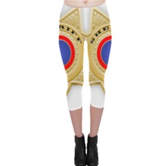 Sheriff S Star Sheriff Star Chief Capri Leggings  by Nexatart